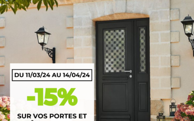 Profitez de 15 % de réduction sur toutes les portes et fenêtres en aluminium K-LINE : Donnez un coup de neuf à votre habitat ! 